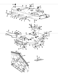 Deck 60-Inch Diagram and Parts List for S6032-D 53BY8DU6750-312HP Cub Cadet Lawn Tractor